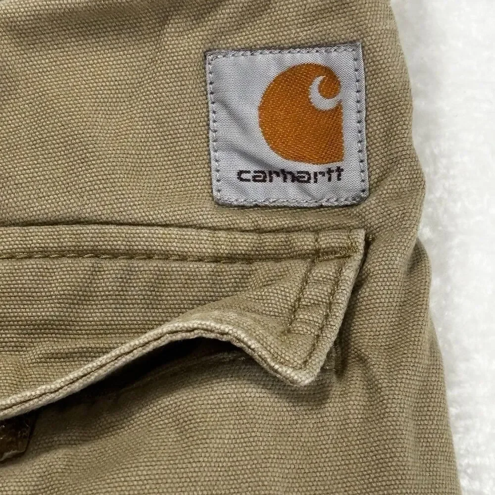Carhartt Men's Force Relaxed Fit Ripstop Cargo Work Shots Size 32 Tan Bangladesh - Picture 8 of 15